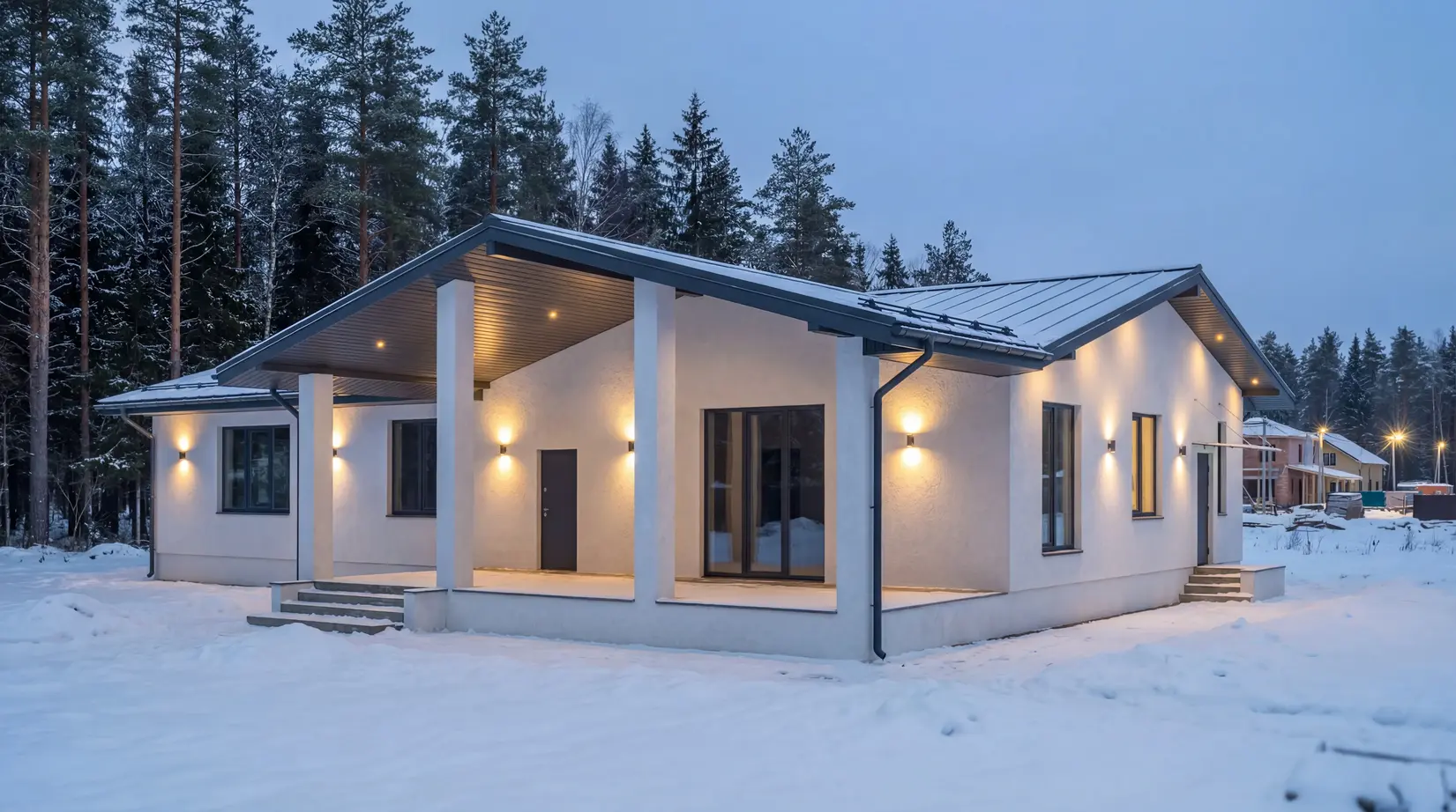 Одноэтажные дома — фото 13